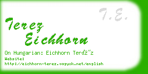 terez eichhorn business card